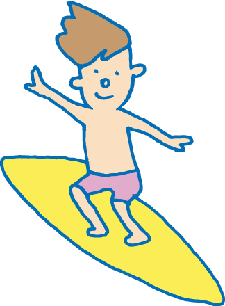 サーファーイラスト